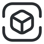 3d Cube Scan SVG Icon